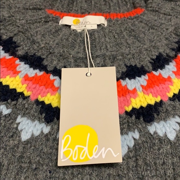 Boden Cordelia Fair Isle Sweater S - Picture 4 of 8